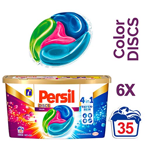 Persil 4in1 DISCS Color, 6er Pack (6 x 35 Waschladungen)