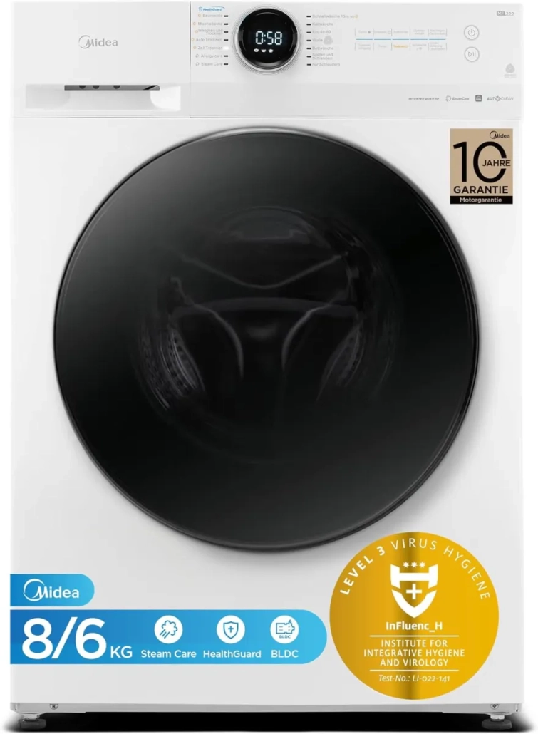 MIDEA MF200D86WB-14EAS Waschtrockner