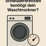 Welche Schleuderdrehzahl benötigt dein Waschtrockner