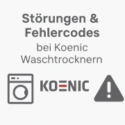 Störungen & Fehlercodes bei Koenic Waschtrocknern