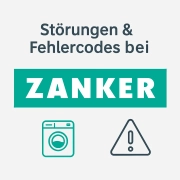 Störungen & Fehlercodes bei Zanker Waschtrocknern