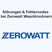 Störungen & Fehlercodes bei ZerowattWaschtrocknern