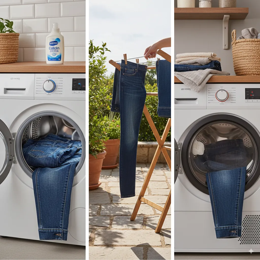 Jeans waschen Anleitung