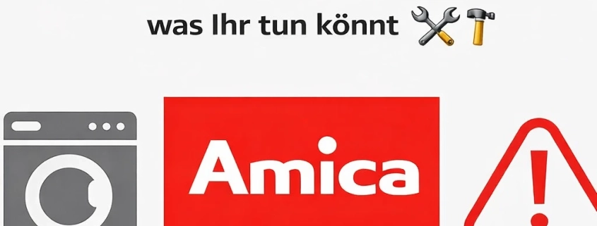 Störungen & Fehlercodes bei Amica Waschmaschinen