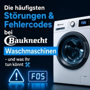 Bauknecht Waschmaschine mit Fehlercode F05 im Display