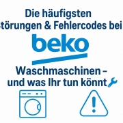 Beko Waschmaschine mit Fehlercode im Display