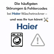 Störungen & Fehlercodes bei Haier Wäschetrockner