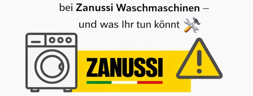 Störungen & Fehlercodes bei Zanussi Waschmaschinen