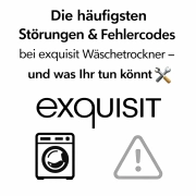 Störungen & Fehlercodes bei exquisit Wäschetrockner