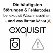 Störungen & Fehlercodes bei exquisit Waschmaschinen