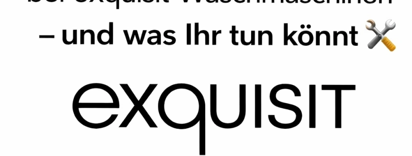 Störungen & Fehlercodes bei exquisit Waschmaschinen