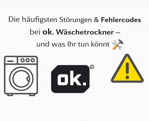 Störungen & Fehlercodes bei ok. Wäschetrockner