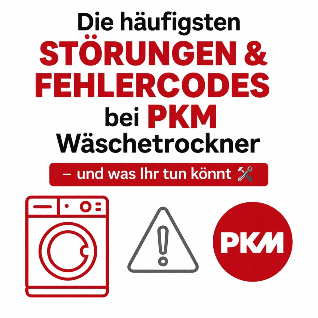 Störungen & Fehlercodes bei PKM Wäschetrockner