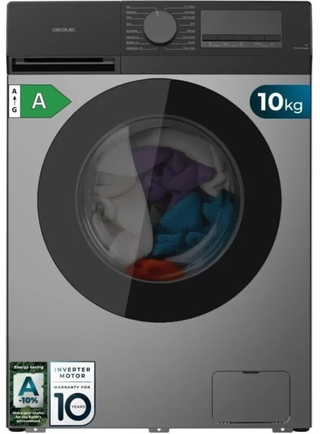 Cecotec Bolero DressCode 10450 Inverter Steel Waschmaschine 10kg Frontlader