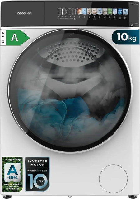 Cecotec Bolero DressCode 10900 Autodose Inverter FullColor White Waschmaschine