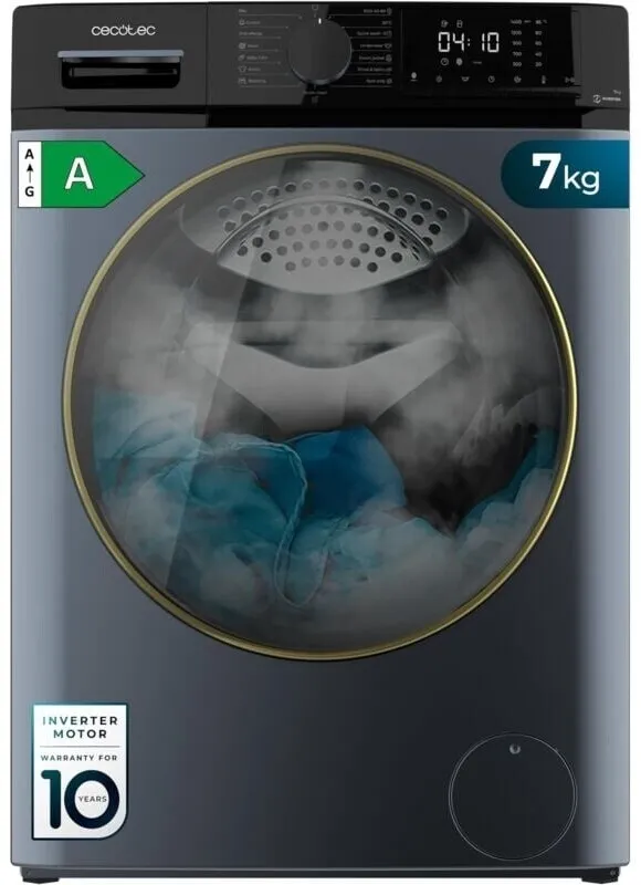 Cecotec DressCode 7610 Inverter Ice Blue Waschmaschine