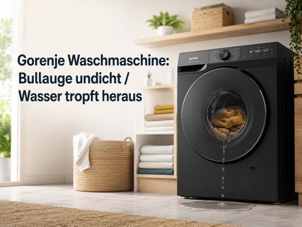 Gorenje Waschmaschine: Bullauge undicht / Wasser tropft heraus