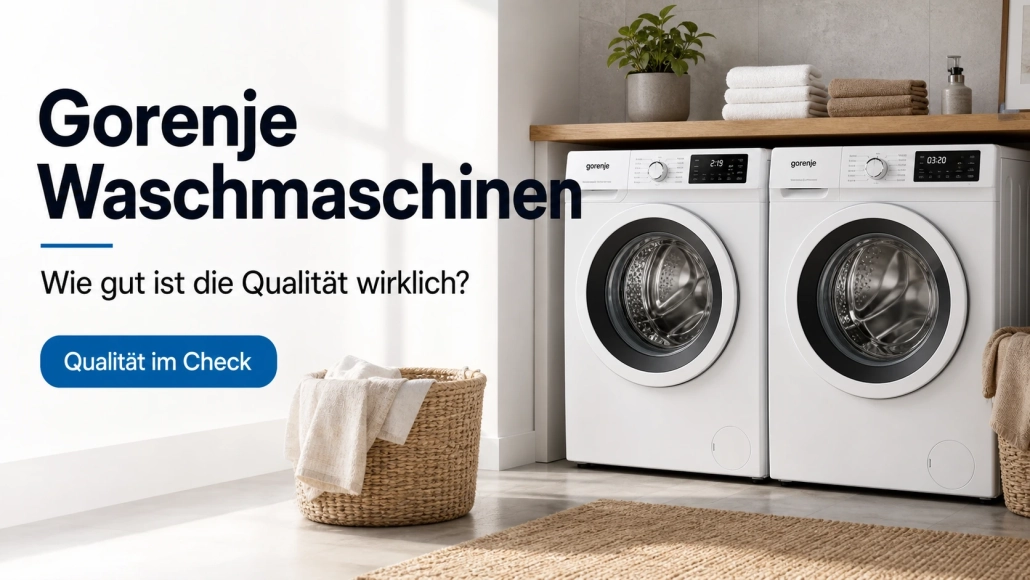 Gorenje Waschmaschinen: Wie gut ist die Qualität wirklich