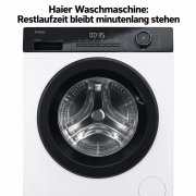 Haier Waschmaschine mit Display und Bedienfeld, Restlaufzeit Anzeige
