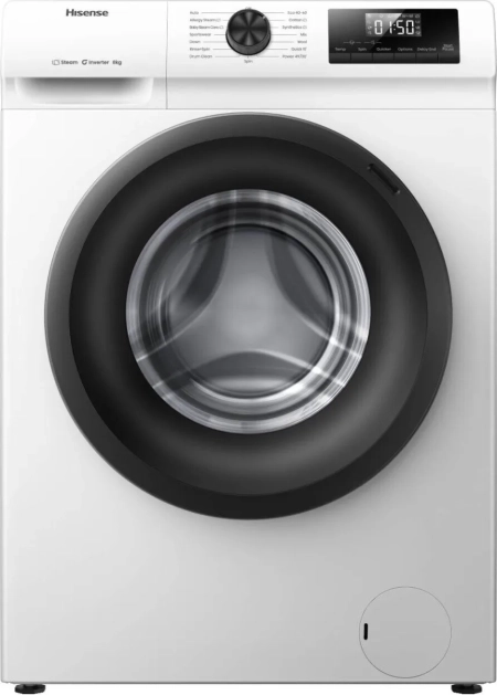 Hisense WF1Q8041BW Waschmaschine 8kg, weiß, Frontansicht