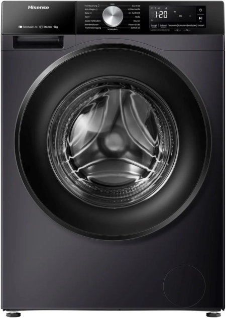 Hisense WF3S9043BB3 Waschmaschine 9kg dunkles Design