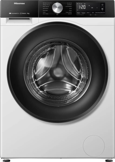 Hisense WF3S9043BW3 Waschmaschine 9kg mit Dampf und Inverter-Motor