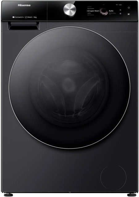 Hisense WF7S1247BB Waschmaschine 12kg dunkles Design