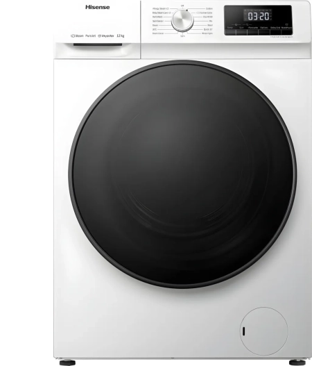 Hisense WFQA1214EVJM Waschmaschine 12kg mit Dampf und Alltagsprogrammen