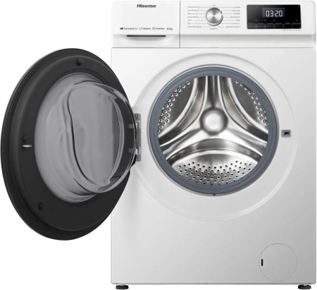 Hisense WFQA8014EVJMW Waschmaschine offen