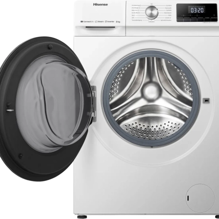 Hisense WFQA8014EVJMW Waschmaschine offen