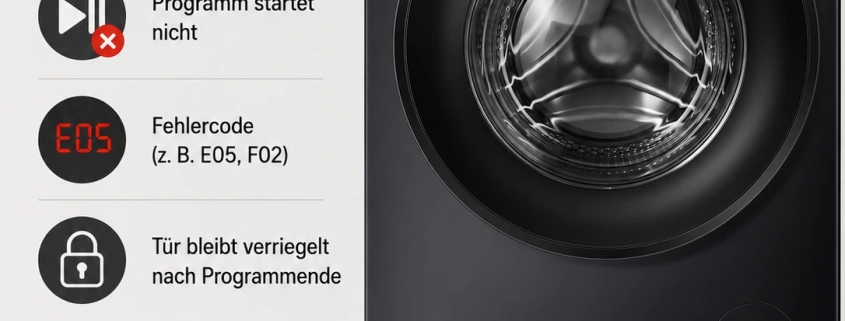 Hisense Waschmaschine mit defektem Türschloss