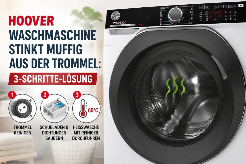 Hoover Waschmaschine stinkt muffig aus der Trommel