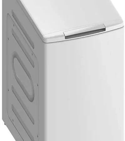 Midea MF100T80B/W-ES Waschmaschine, weiß, Toplader, 8 kg Fassungsvermögen