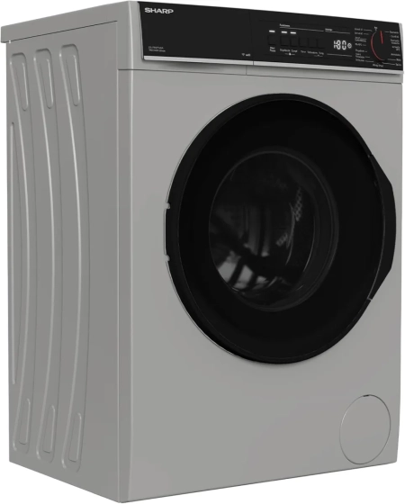Sharp ES-PRO714SA-DE Waschmaschine, silber, Frontlader, 7kg