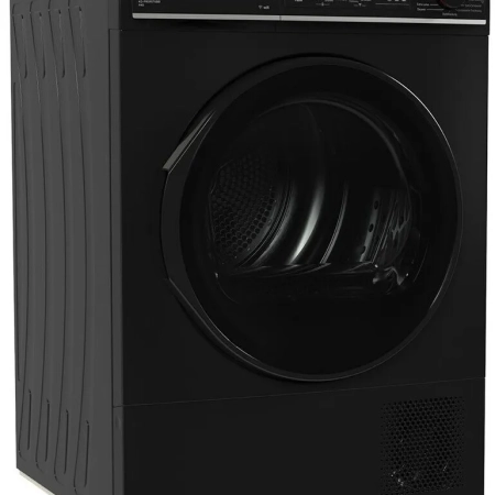 Sharp KD-PRO9S7GBB-DE Wärmepumpentrockner, schwarzer 9-kg-Trockner mit WiFi, Sensortrocknung und PRO-Komfort