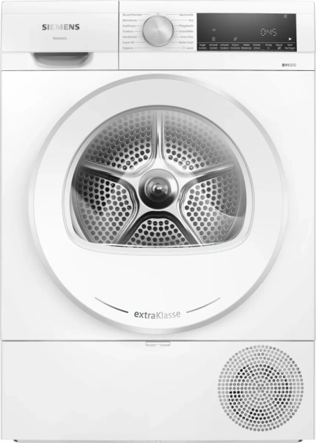 Siemens WQ33G2D176 Wärmepumpentrockner, 9 kg, iQ500, weiß