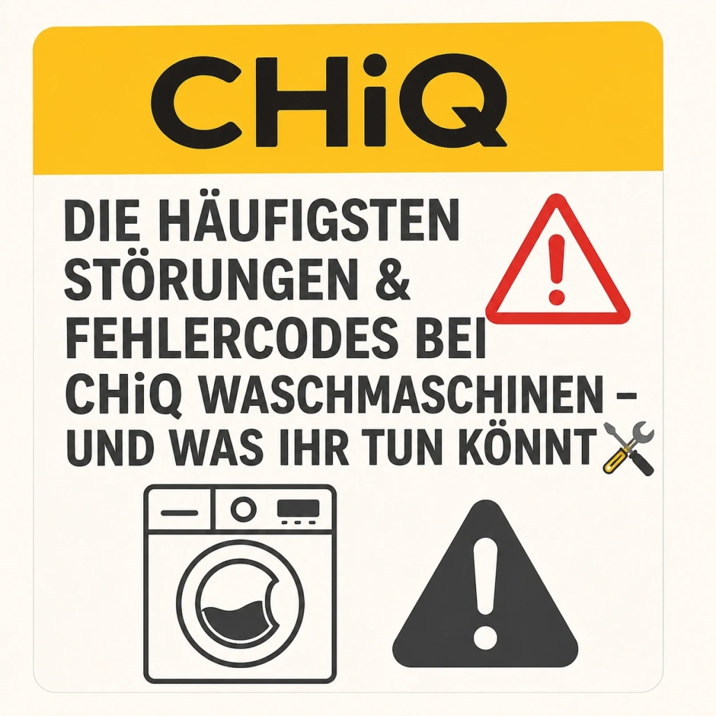 Störungen & Fehlercodes bei CHiQ Waschmaschinen