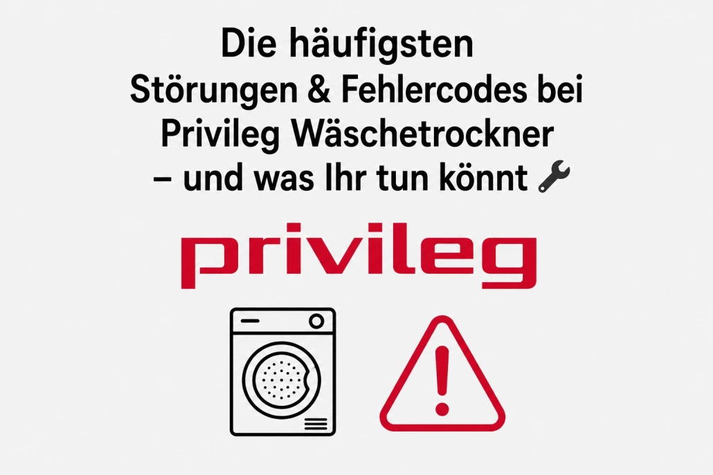 Störungen & Fehlercodes bei Privileg Wäschetrockner