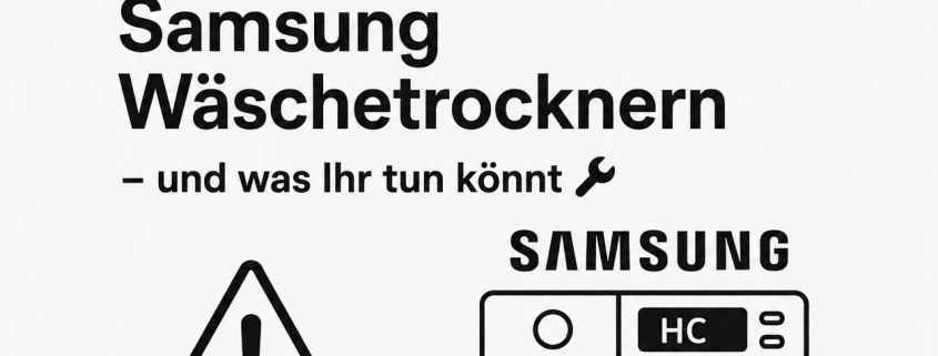 Störungen & Fehlercodes bei Samsung Wäschetrockner