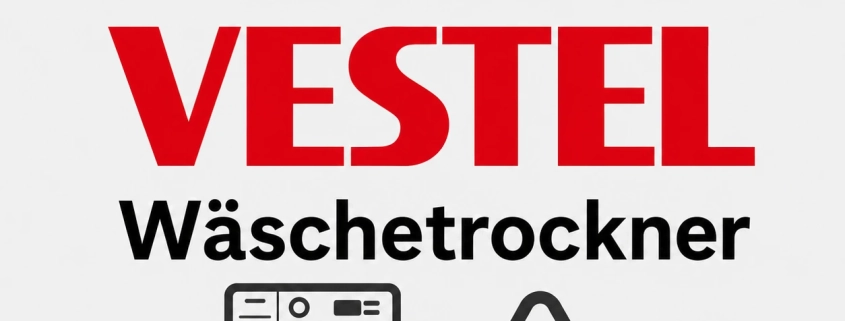 Ein Bild, das typische Störungen und Fehlercodes bei Vestel Wäschetrocknern zeigt