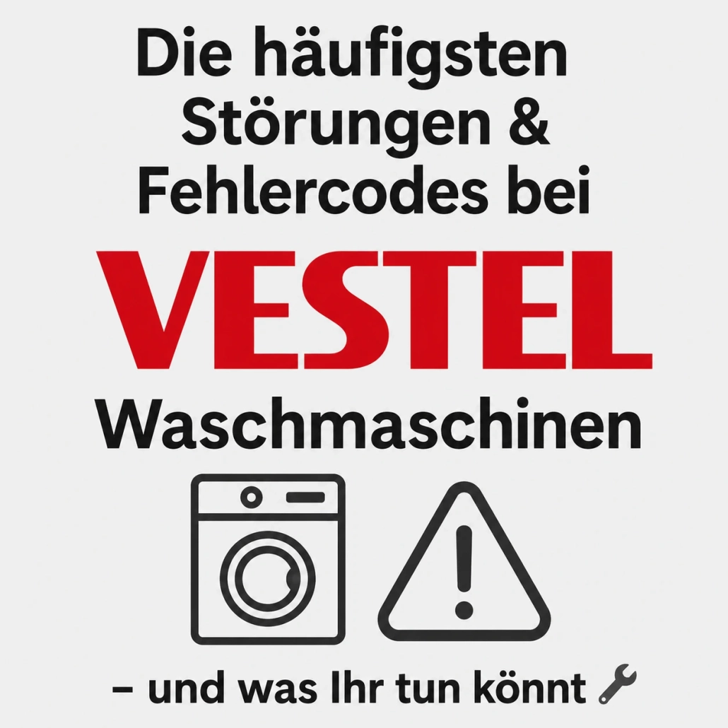 Störungen & Fehlercodes bei Vestel Waschmaschinen